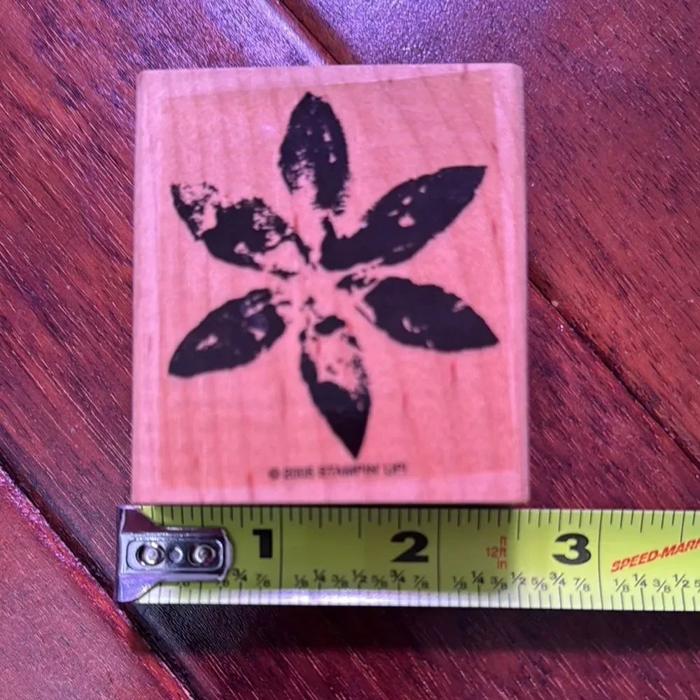 Stampin' Up! Black Floral Rubber Stamp